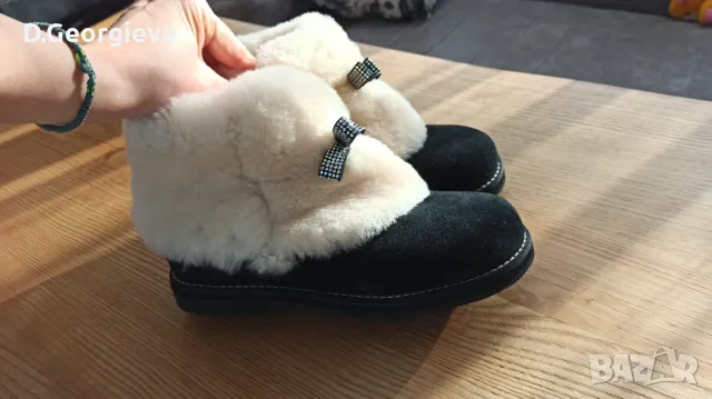 Боти естествен велур и вълна, снимка 8 - Дамски боти - 48748969