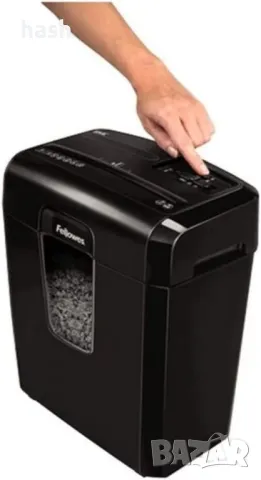 Шредер Fellowes Micro Cut 8 MC, до 8 листа А4, раздробява карти/хартия/телчета/, кошче за отпадъци с, снимка 2 - Друга електроника - 49347620