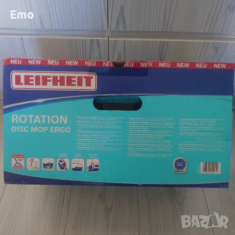 Комплект за почистване Leifheit Clean Twist Disc Mop Ergo, снимка 8 - Мопове, кофи, четки и метли - 55728468