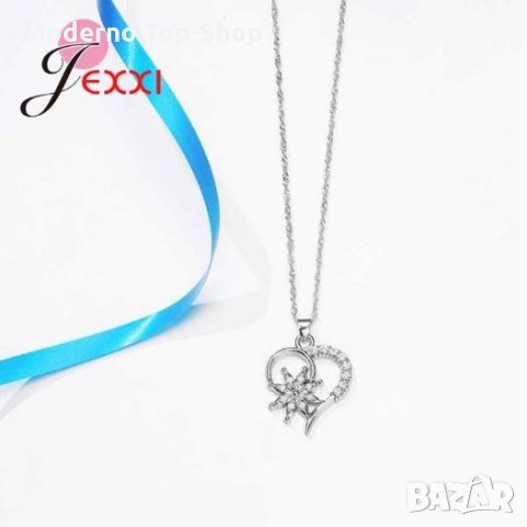 Нежен дамски комплект печат 925., снимка 5 - Колиета, медальони, синджири - 31052911