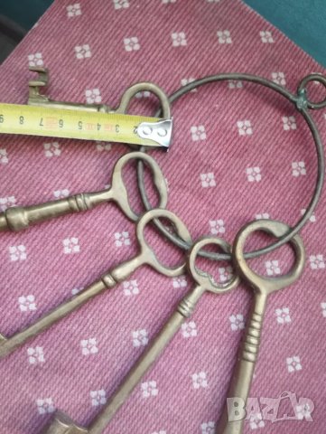 Комплект стари ключове за декорация, снимка 4 - Други ценни предмети - 48824255