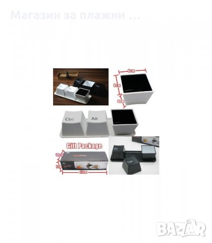 Оригинален Комплект чаши и поднос с IT дизайн CTRL ALT DEL - код 0652, снимка 5 - Сервизи - 34445648