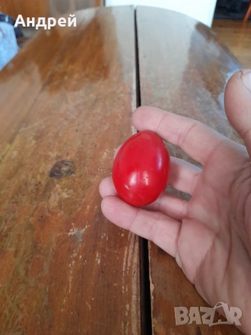 Старо дървено яйце #12, снимка 2 - Други ценни предмети - 53248061