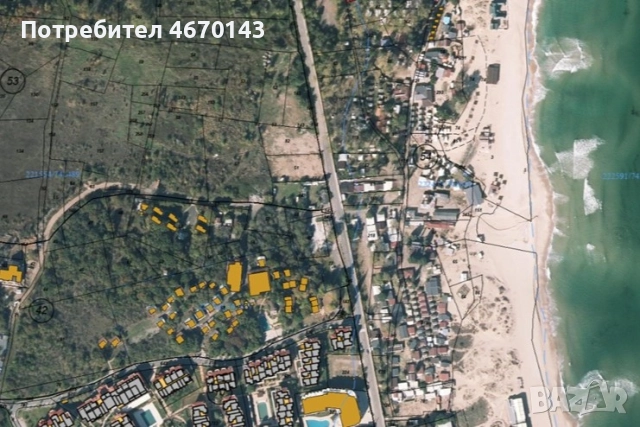 Урегулиран парцел с морска панорама на 200 метра от плаж Каваци, Созопол, снимка 2 - Парцели - 52671276