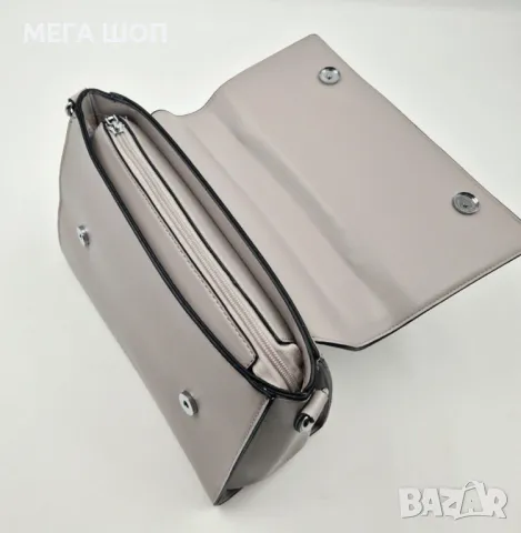 Стилна дамска чанта с капак и флорална бродерия, снимка 6 - Чанти - 50130303