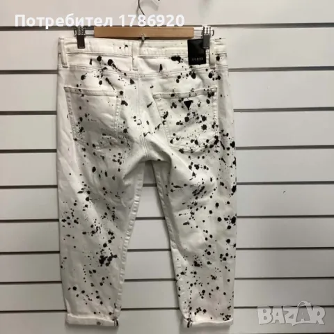 Бели дънки Guess Vanille Relaxed Low, снимка 8 - Дънки - 43613655