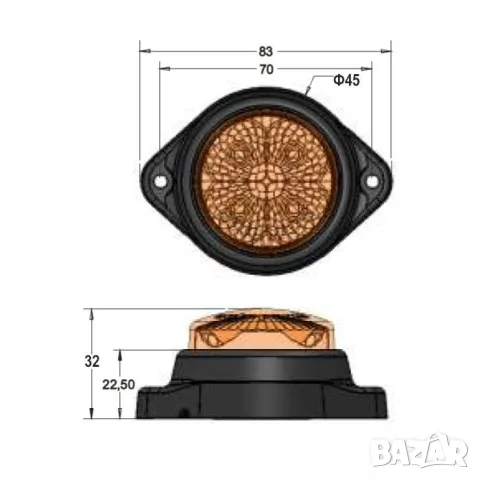 LED габарит 12 V с 5 диода, снимка 4 - Аксесоари и консумативи - 55864219
