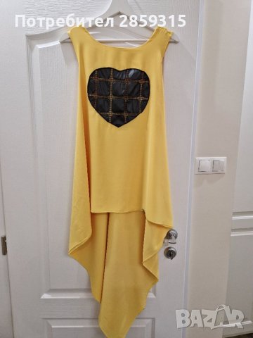 Lucy Fashion - Елегантна Дамска лятна жълта туника, снимка 3 - Туники - 37175843