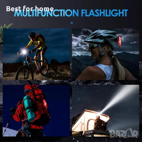 LED велосипедни светлини за нощно каране, снимка 7 - Аксесоари за велосипеди - 50565256