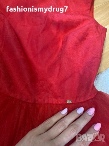 Junona разкроена рокля с тюл , снимка 2 - Рокли - 30118544