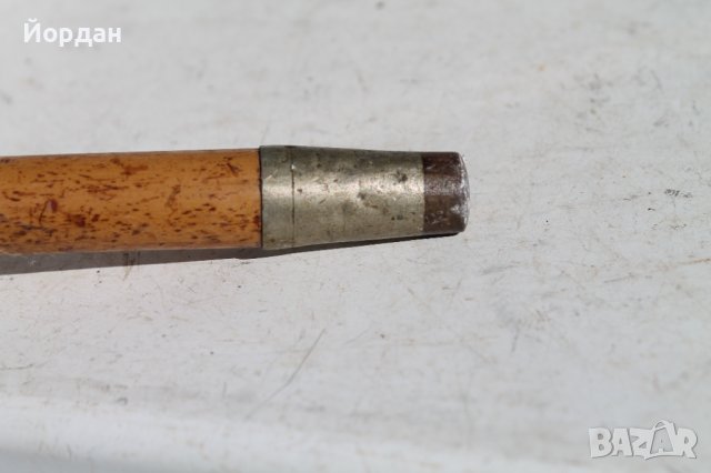 Стар бастун от бамбук със сребърна дръжка, снимка 5 - Колекции - 38300242