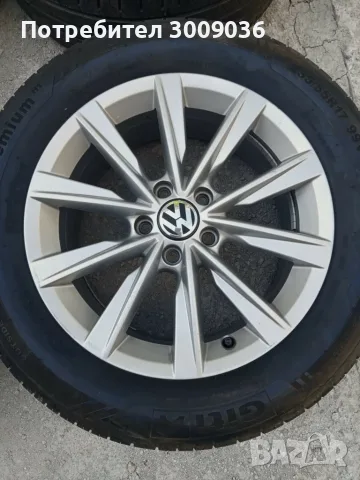 Оригинални алуминиеви джанти Volkswagen 17'' 5x112 7J ET43, снимка 5 - Гуми и джанти - 56105753