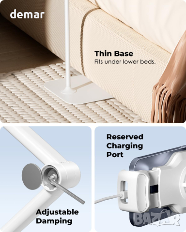 Стойка за телефон/таблет Viozon, 4,7"-13", до 173 см, алуминиева сплав, снимка 5 - Селфи стикове, аксесоари - 44635181