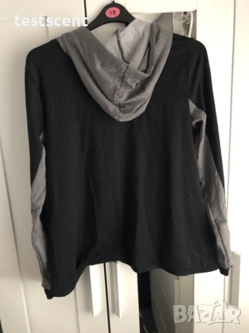 Мъжки суичър Under Armour Hooded Top / худи – XL  черен със сиви елементи, снимка 2 - Суичъри - 53001744