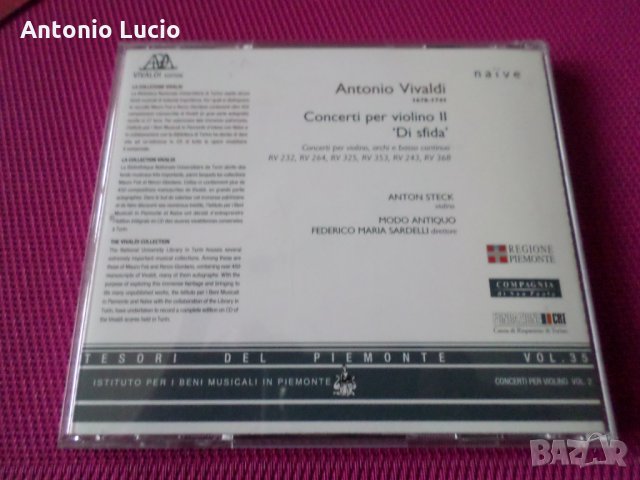 Vivaldi Concerti per violino *di sfida* - Naive, снимка 3 - CD дискове - 35288012