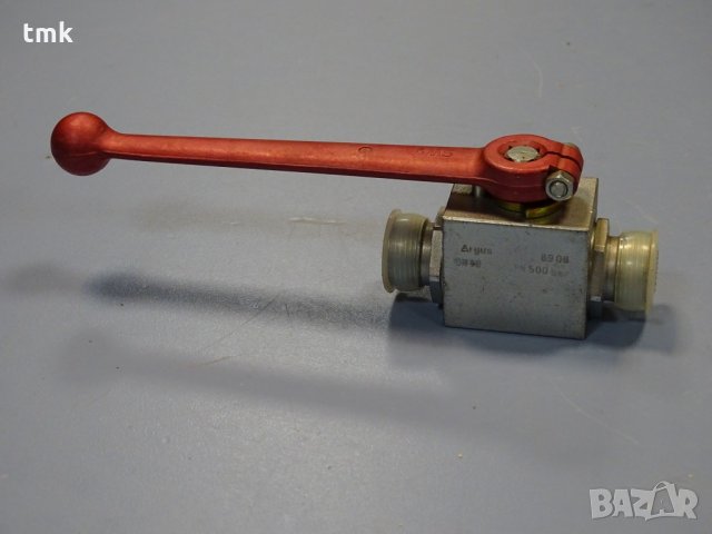 кран хидравличен Argus DN10 2/2way Hydraulic ball valve 500Bar, снимка 1 - Резервни части за машини - 35322094