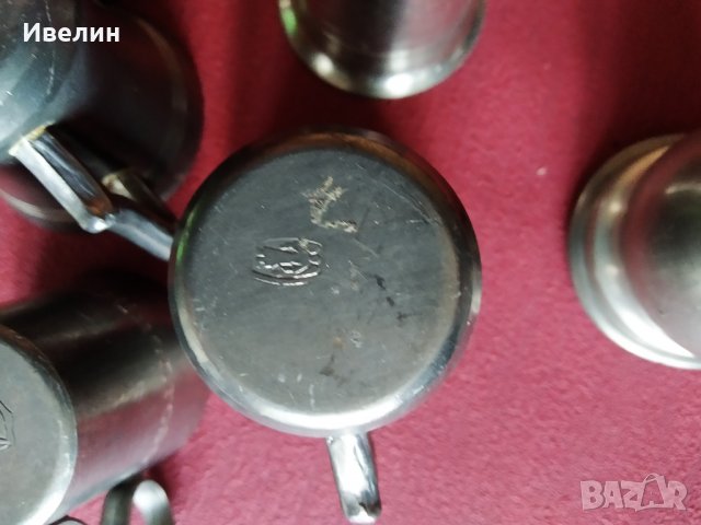 лот от шест метални чаши, снимка 7 - Антикварни и старинни предмети - 29719851