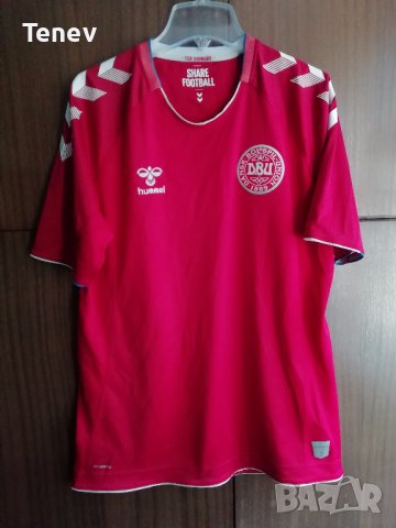 Denmark Hummel оригинална фланелка тениска Дания национален отбор