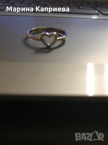 Пръстен “Сърце”. В наличност два цвята /А-40/, снимка 3 - Пръстени - 30922689