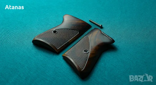 Чирени за Валтер/Walther PPK - орехови - ръчноизработени, снимка 2 - Оборудване и аксесоари за оръжия - 56130515