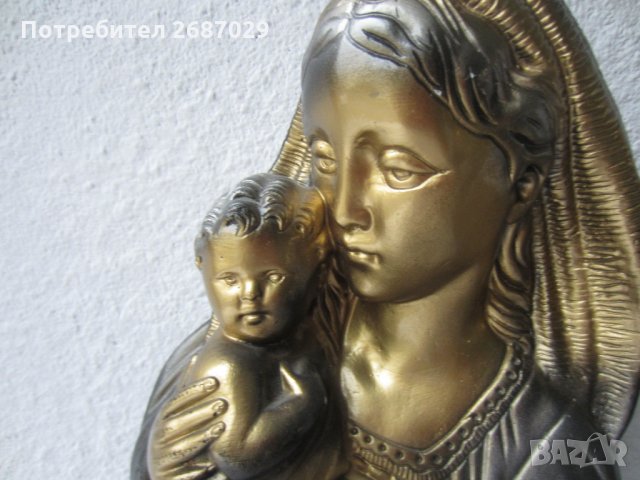 Красиво голямо пано за стена Света Богородица, майка с дете религия, снимка 3 - Пана - 28950117