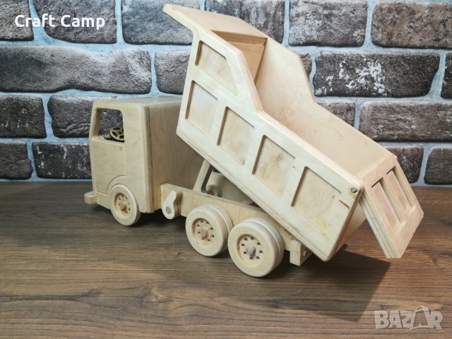 Дървен макет на камион - Самосвал – Craft Camp, снимка 8 - Коли, камиони, мотори, писти - 44148110