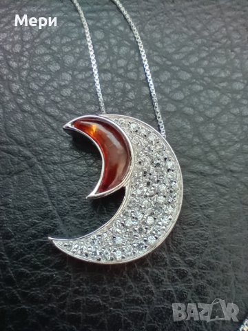 Прекрасно сребърно колие 40 см.