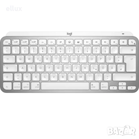Безжична клавиатура Logitech MX Keys Mini For MAC 920-010526, Bluetooth, US, PALE GREY, снимка 2 - Клавиатури и мишки - 45651430