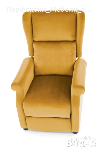 Релакс кресло за почивка,луксозен фотьойл с лягане, сив плюш-доставка до 1 месец, снимка 5 - Дивани и мека мебел - 52483113