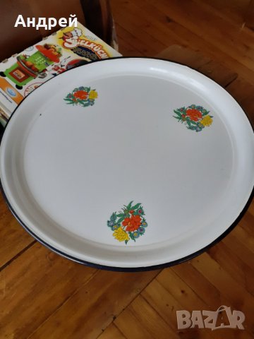 Стара емайлирана тава,тепсия,поднос, снимка 2 - Други ценни предмети - 31217193