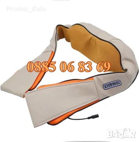 Шиацу масажор за цяла тяло с 6 бутона, масажор за гръб, масажор за врата и раменете, снимка 7 - Масажори - 50326688