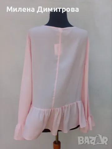 Ефирна блуза с ръчно рисувана Магнолия, снимка 7 - Ризи - 50078247