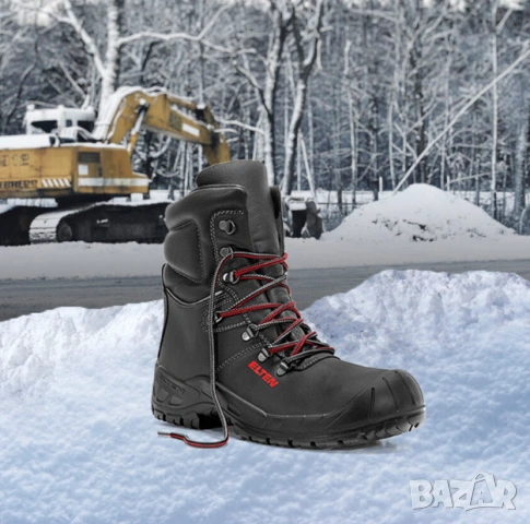 зимни Предпазни работни ботуши ELTEN Renzo Winter S3 CI номер 44 с подплата от агнешка кожа 