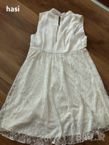 Дантелена рокля кремава Vero Moda , снимка 7 - Рокли - 37819205