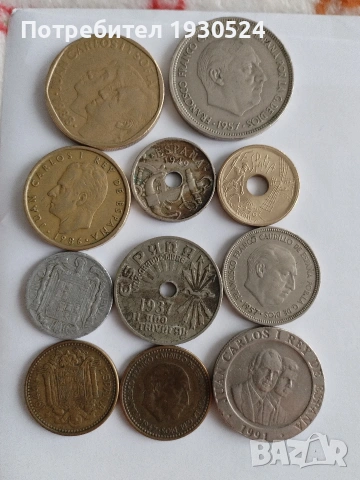 Лот стари монети Испания., снимка 2 - Нумизматика и бонистика - 53379040