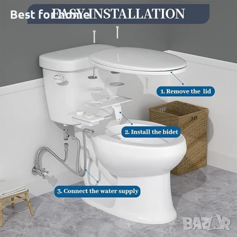  Ултратънко биде със самопочистващи се двойни дюзи (предно и задно измиване), снимка 7 - Други - 50907463