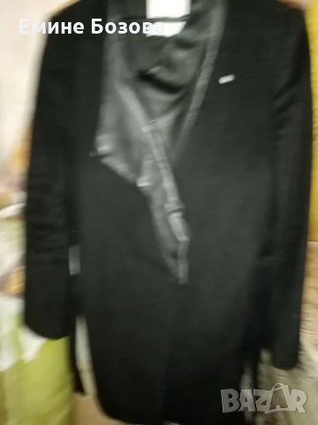 Черно палто MANGO SUIT  , снимка 2 - Палта, манта - 34528737
