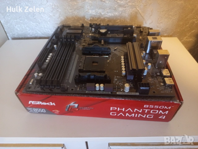 asrock b550 phantom geming 4, снимка 3 - Дънни платки - 54224663