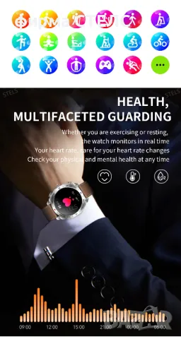  Смарт часовник STELS CB1 с Bluetooth слушалки + подарък каишка, снимка 15 - Смарт часовници - 50082813