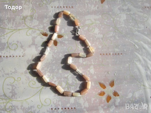 Страхотно сребърно колие с камъни котешко око , снимка 5 - Колиета, медальони, синджири - 35112008