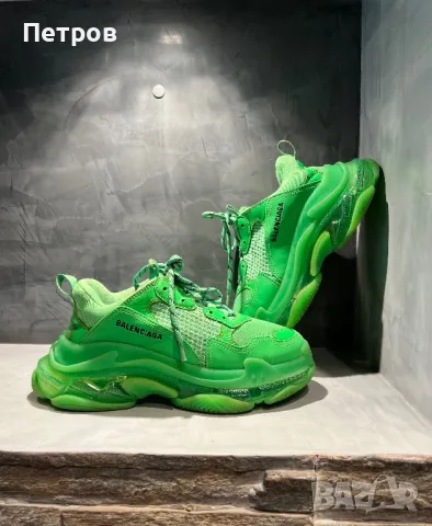 КАТО НОВИ Balenciaga Triple S Green 100% оригинални