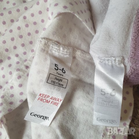 Сет сукман и блузка George с чорапогащник, снимка 7 - Детски рокли и поли - 34440187