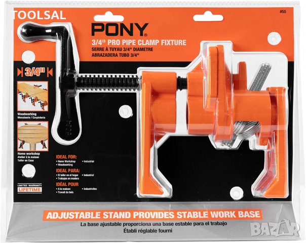 Дърводелска тръбна стяга с пети Pony , ¾ Inch, Stand, Solo, снимка 14 - Стяги - 35371609