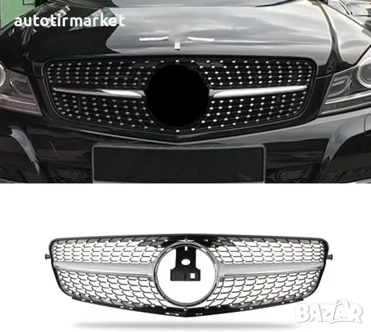 Хром/сива диамантена решетка – W204CHR