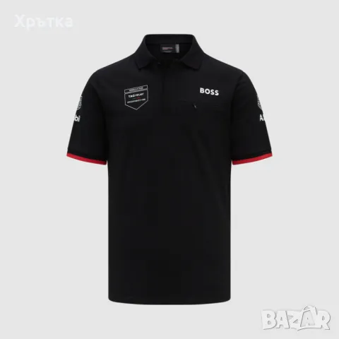 Porsche Motorsport x Boss Team Polo Shirt - Оригинална мъжка тениска с яка, снимка 2 - Тениски - 49393444