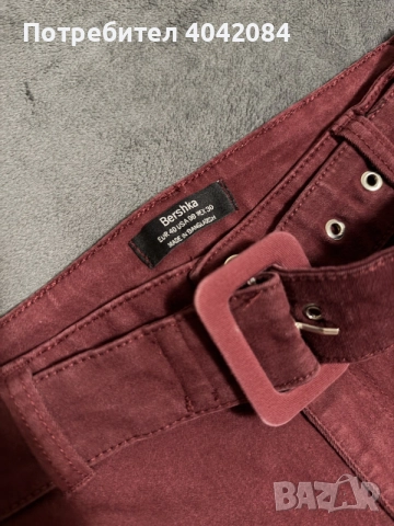 Панталон с колан Bershka, снимка 4 - Панталони - 56453350