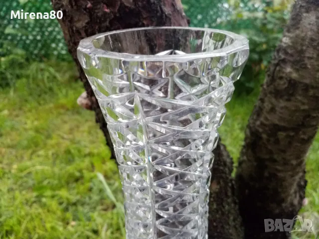 Кристална ваза, снимка 2 - Вази - 50437489
