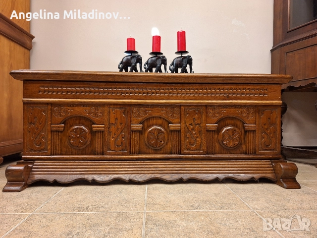 Ракла, скрин, пейка с богата дърворезба , снимка 7 - Ракли - 52818148