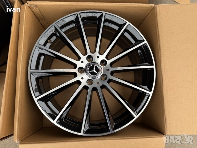 4 бр. чисто нови алуминиеви джанти спорт пакет Mercedes 20'' 5x112 , централен отвор 66.5, снимка 9 - Гуми и джанти - 53039945