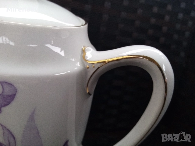 Антикварен баварски сервиз за чай, снимка 5 - Антикварни и старинни предмети - 52627598